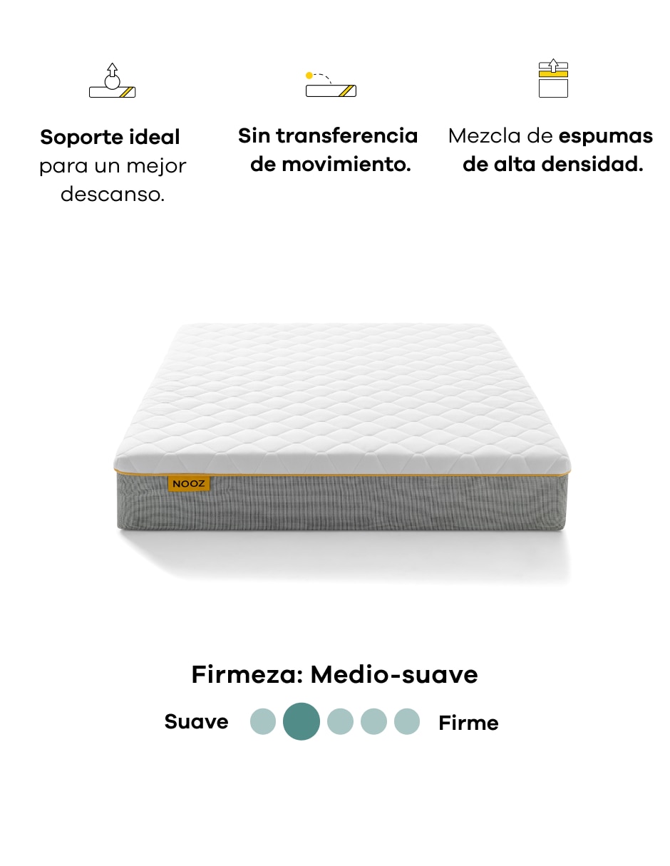 Colchón en caja Nooz Prime + Topper Gel